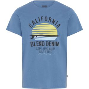 BLEND Shirt 'Califo'  blauw / geel / zwart