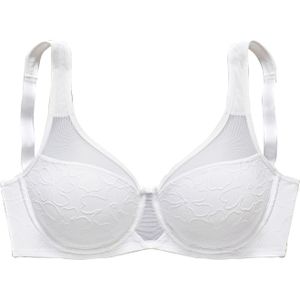 Balconette BH - Wit - Kant - Met Beugel - Brede Bandjes