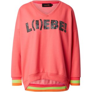 miss goodlife Sweatshirt  donkergrijs / oranje / framboos / zwart
