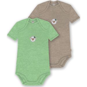 normani Rompertje/body 'Tauranga'  beige / groen / gemengde kleuren