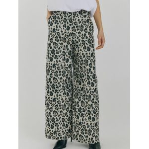 NORR Broek 'Lelo'  greige / zwart