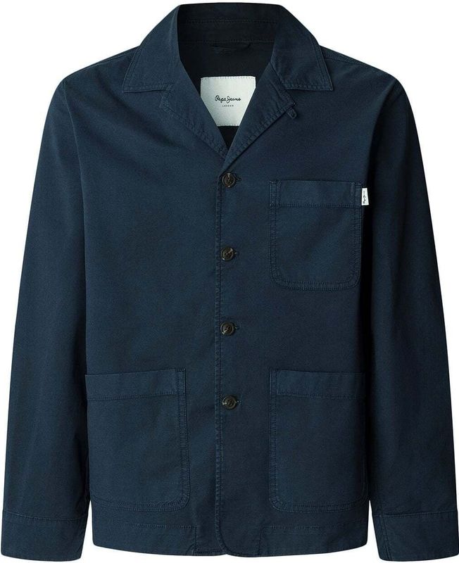 Pepe Jeans - Overhemdjack - Katoenmix - Regular Fit - Effen