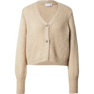 VILA Gebreid vest 'VICHOCA NEW'  taupe