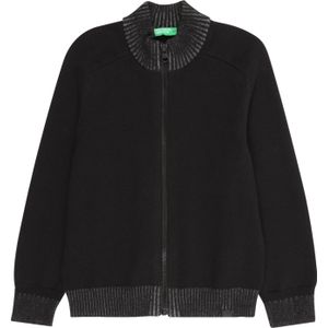 UNITED COLORS OF BENETTON Gebreid vest  zwart