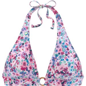 Look - Triangelbikini - Paars - Gedessineerd - Verwijderbare Softcups