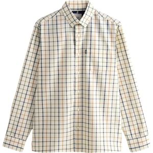 Next Overhemd  ecru / navy / mokka / groen