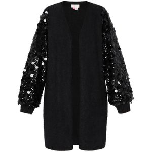 IZIA Gebreid vest  zwart