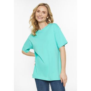 usha - FESTIVAL - Shirt - turquoise - Ronde Hals - Halve Mouw
