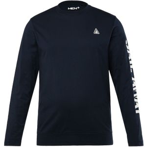 Men Plus Shirt  navy / wit