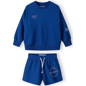 MINOTI Joggingpak  blauw / wit