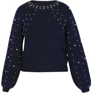 faina Trui  marine / wit