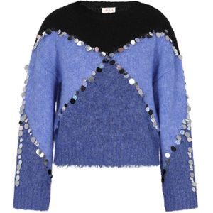 IZIA Trui  royal blue/koningsblauw / blauw gemêleerd / zwart / zilver