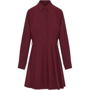 Funky Buddha Jurk  donkerrood