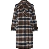 PIECES - PCMARBLE - Tussenmantel - Crème / Nachtblauw / Donkerbruin