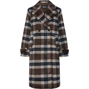 PIECES - PCMARBLE - Tussenmantel - Crème / Nachtblauw / Donkerbruin