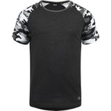 Solid - Cahil - T-shirt - Donkergrijs - Katoenmix - Korte Mouwen