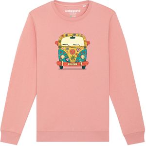 Watapparel Sweatshirt ' Hippies Bus '  gemengde kleuren / rosa