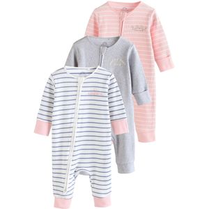 Next Nachtkledij  opaal / grijs gemêleerd / rosa / wit