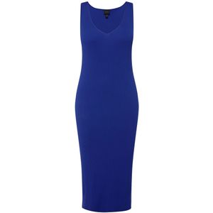 Ulla Popken Gebreide jurk  kobaltblauw