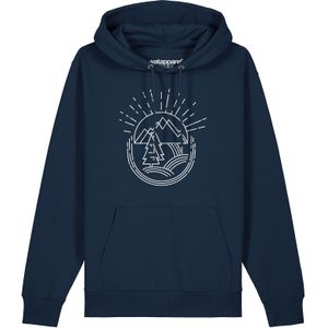 Watapparel Sweatshirt ' Natur ist schön '  navy / wit