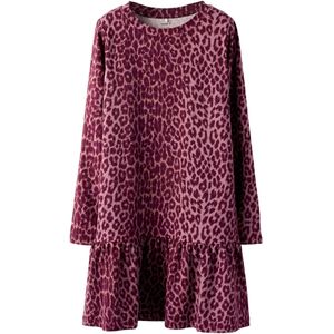 Jerseyjurken - Print Jurk - Lange Mouwen - Regular Fit