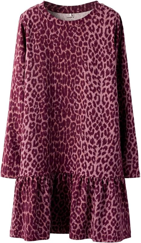 Jerseyjurken - Print Jurk - Lange Mouwen - Regular Fit