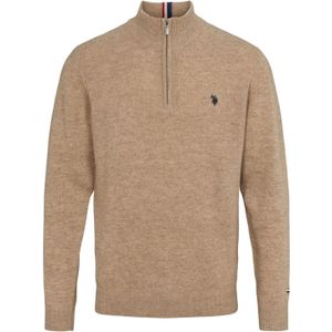 U.S. POLO ASSN. Trui 'Kevin'  beige / zwart