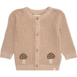 Mushroom - Cardigan - Gebreid - Lange Mouwen - Regular Fit