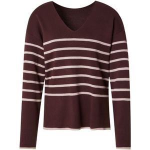 VILA Trui 'VIOstria'  ecru / bruin