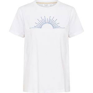 SAINT TROPEZ Shirt 'SZKanva'  blauw / wit