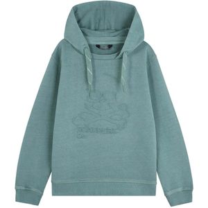 Scalpers Sweatshirt 'Skullembossed'  jade groen