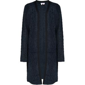 MYMO Gebreid vest  donkerblauw / zwart