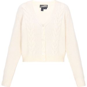 DreiMaster Vintage Gebreid vest  wolwit