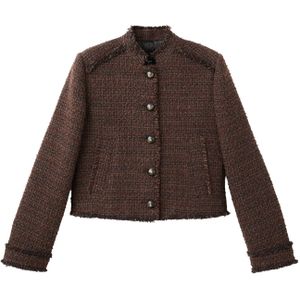 MANGO Tussenjas 'MACKET'  bruin / donkerbruin