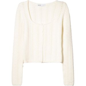 Bershka Gebreid vest  ecru