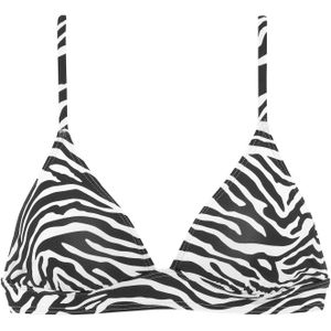 Bikinitop - Dierenprint - Zwart - Wit - Verwijderbare Softcups