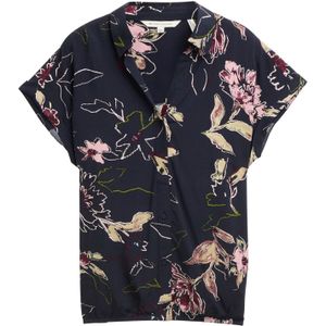 Tom Tailor - Blouse - Navy - Klassieke Blouse - Bloemenprint