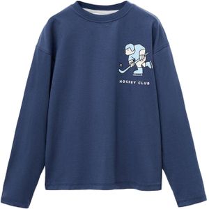 MANGO KIDS Shirt 'ALLSTAR'  marine / lichtblauw / zwart / wit