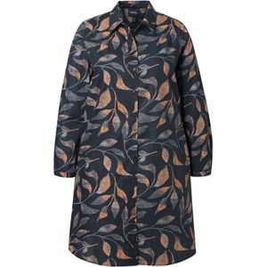 Ulla Popken Blouse  grijs / oranje / zwart