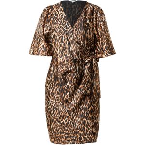 mbym Jurk 'Philina'  crème / karamel / zwart