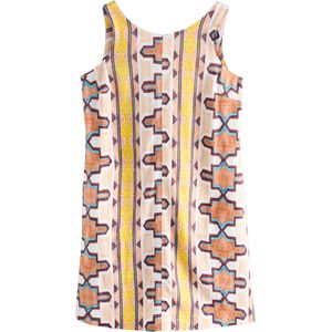 Next Jurk  crème / blauw / lichtgeel / oranje