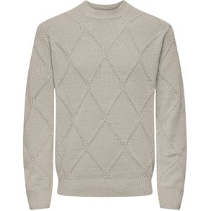 Only & Sons Trui 'Farid'  taupe