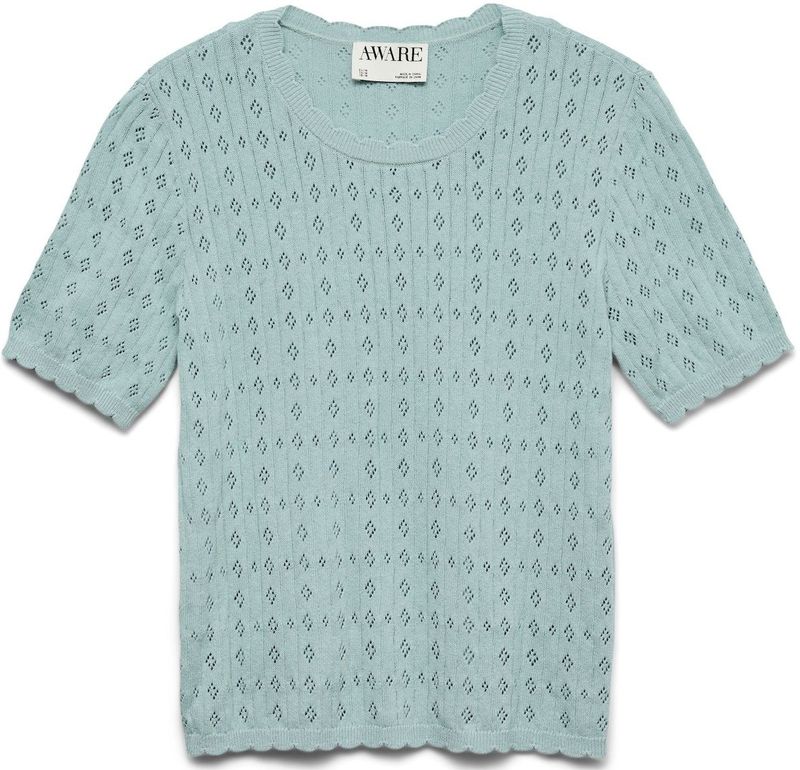 VERO MODA Trui 'VMAWVIOLA'  turquoise