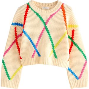 Next Trui  ecru / groen / pink / rood
