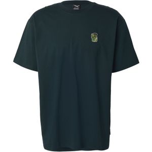 Iriedaily Shirt 'Franken Cat'  appel / donkergroen