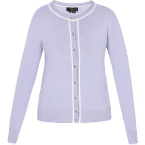 faina Gebreid vest  sering / wit