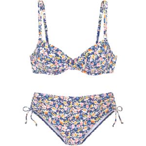 BUFFALO Bikini  navy / geel / pink