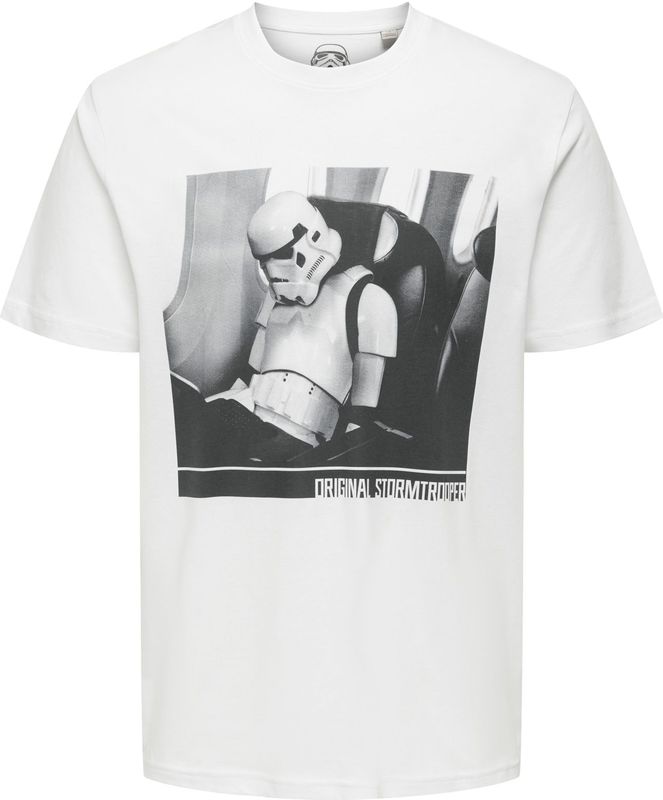 Only & Sons Shirt 'ONSSTORMTROOPER'  grijs / donkergrijs / zwart / wit