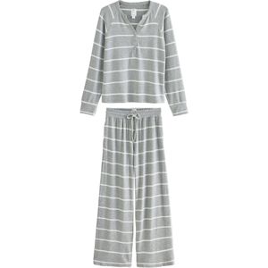 Next Pyjama  grijs gemêleerd / wit