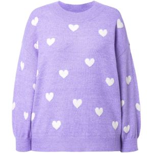 Studio Untold Trui  pastellila / wit